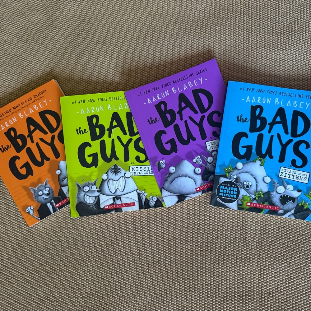 The Bad Guys 1-4 - Bright Color Covers
